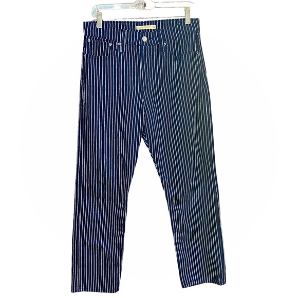 Levi's Denim - Levi’s- Navy Blue & White Railroad Stripe Wedgie Straight Jeans- Sz. 30